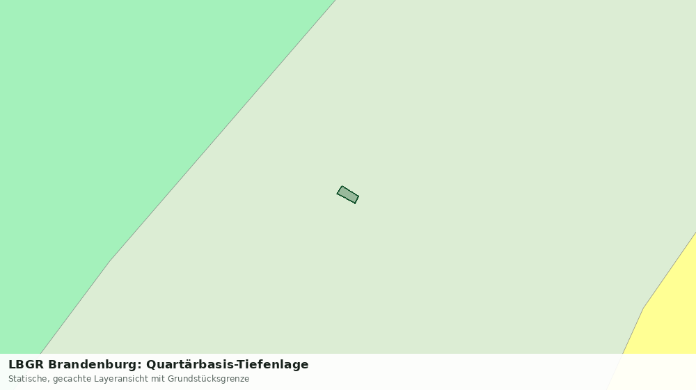 Statische Kartenansicht: LBGR Brandenburg: Quartärbasis-Tiefenlage