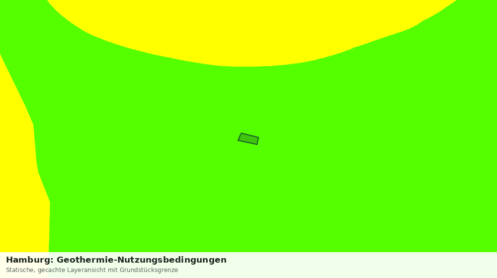 Statische Kartenansicht: Hamburg: Geothermie-Nutzungsbedingungen