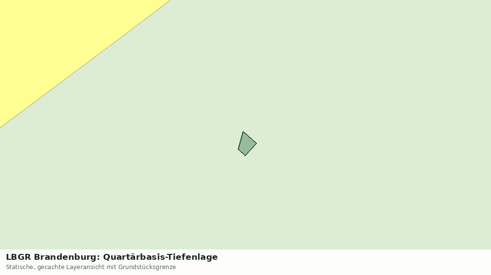 Statische Kartenansicht: LBGR Brandenburg: Quartärbasis-Tiefenlage