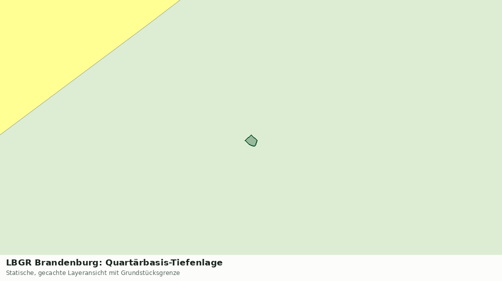 Statische Kartenansicht: LBGR Brandenburg: Quartärbasis-Tiefenlage