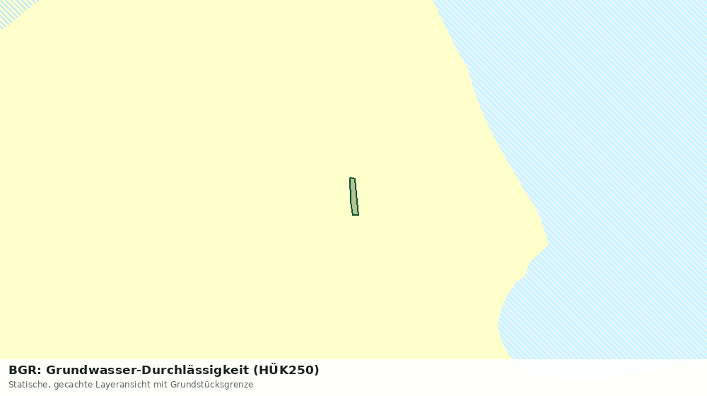 Statische Kartenansicht: BGR: Grundwasser-Durchlässigkeit (HÜK250)