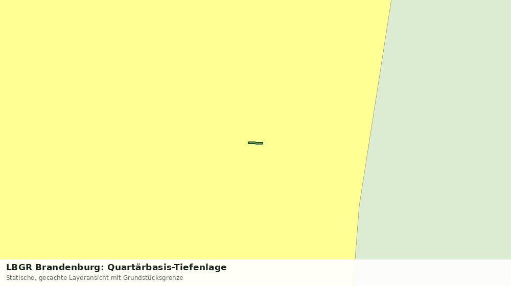 Statische Kartenansicht: LBGR Brandenburg: Quartärbasis-Tiefenlage