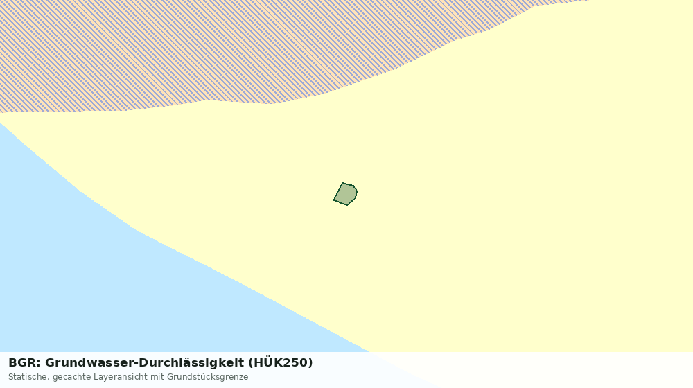 Statische Kartenansicht: BGR: Grundwasser-Durchlässigkeit (HÜK250)