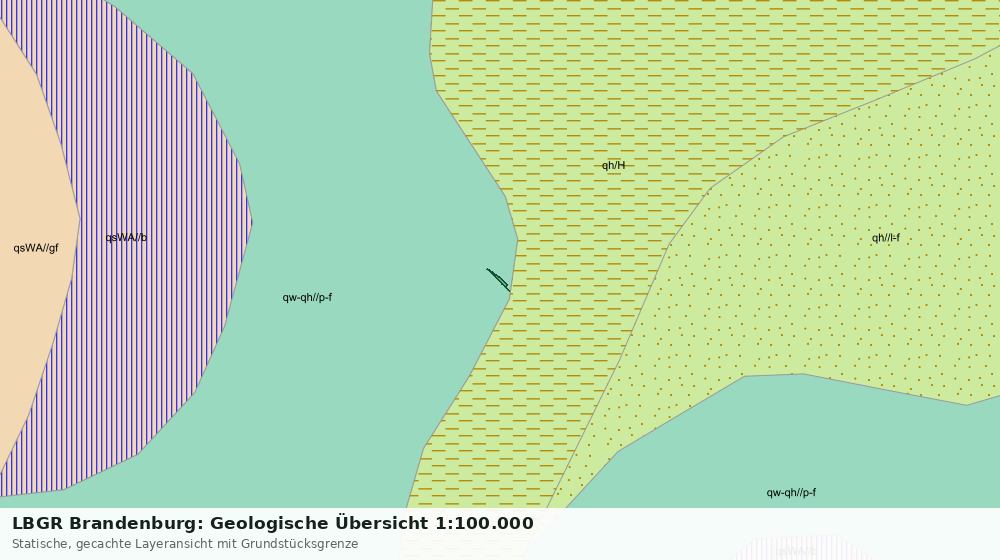 Statische Kartenansicht: LBGR Brandenburg: Geologische Übersicht 1:100.000