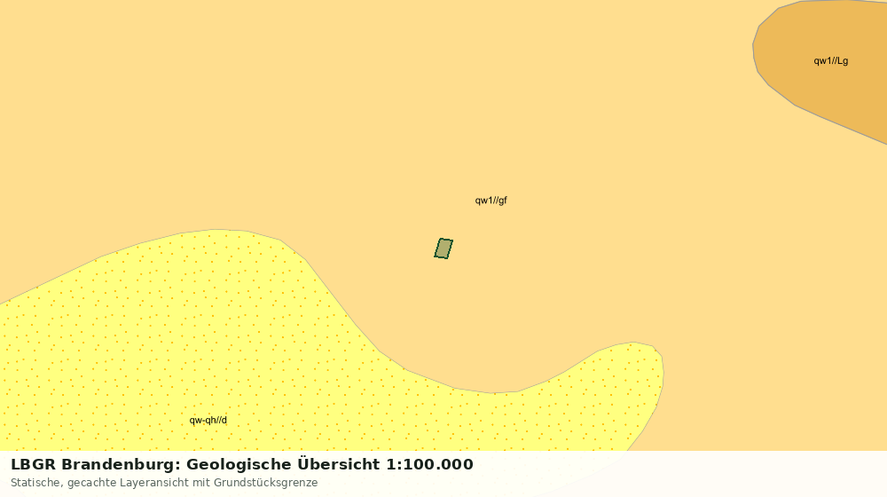 Statische Kartenansicht: LBGR Brandenburg: Geologische Übersicht 1:100.000