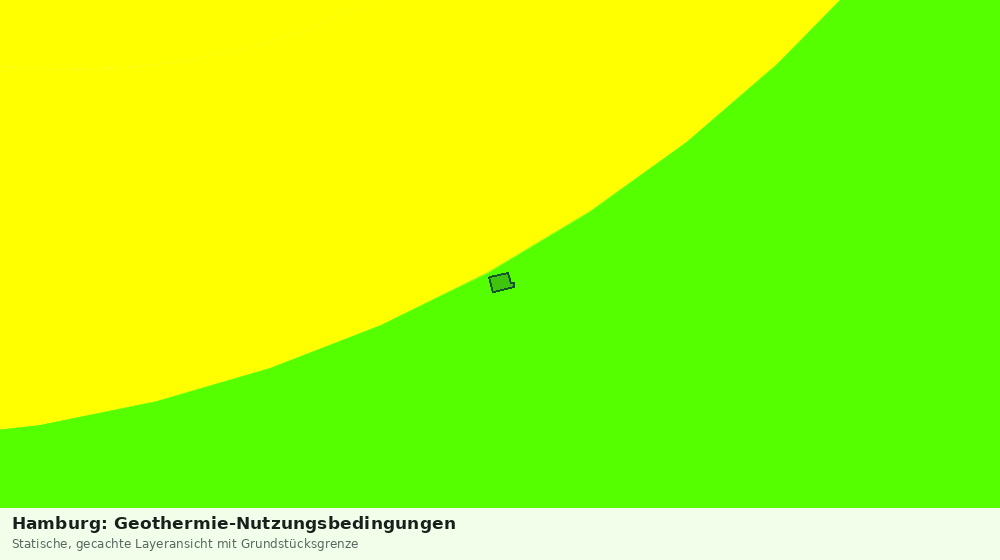 Statische Kartenansicht: Hamburg: Geothermie-Nutzungsbedingungen
