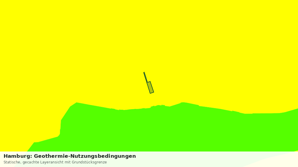 Statische Kartenansicht: Hamburg: Geothermie-Nutzungsbedingungen