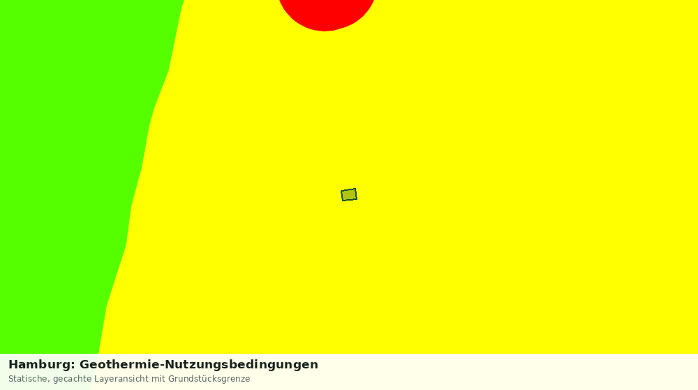 Statische Kartenansicht: Hamburg: Geothermie-Nutzungsbedingungen