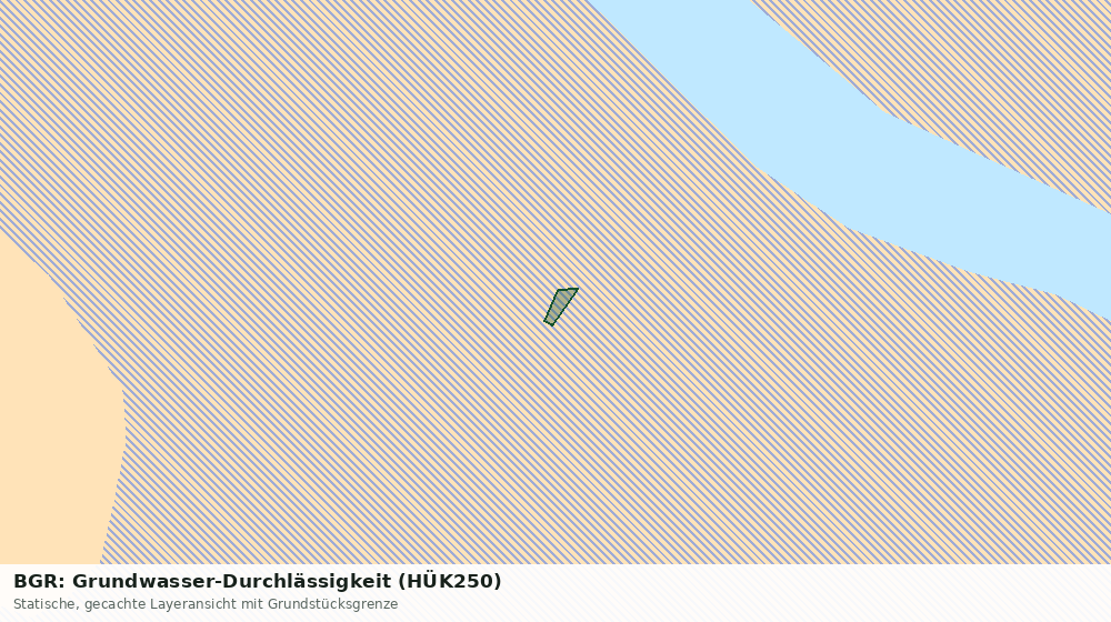 Statische Kartenansicht: BGR: Grundwasser-Durchlässigkeit (HÜK250)