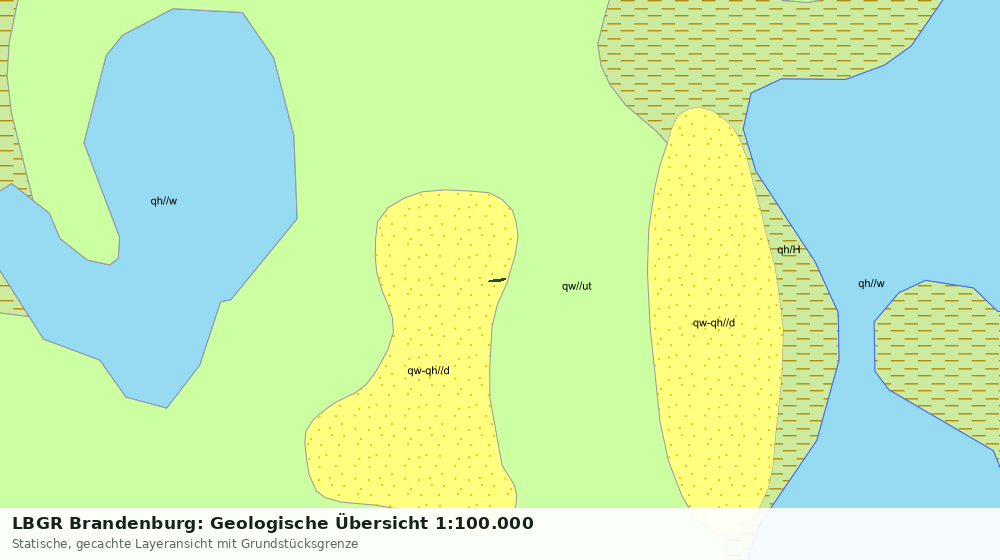Statische Kartenansicht: LBGR Brandenburg: Geologische Übersicht 1:100.000
