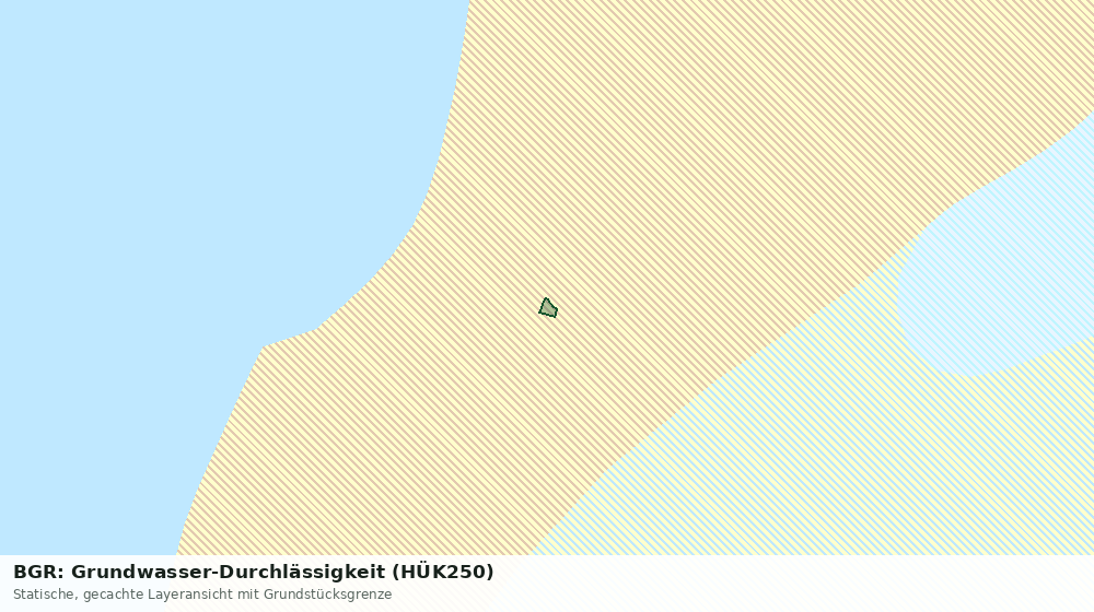 Statische Kartenansicht: BGR: Grundwasser-Durchlässigkeit (HÜK250)