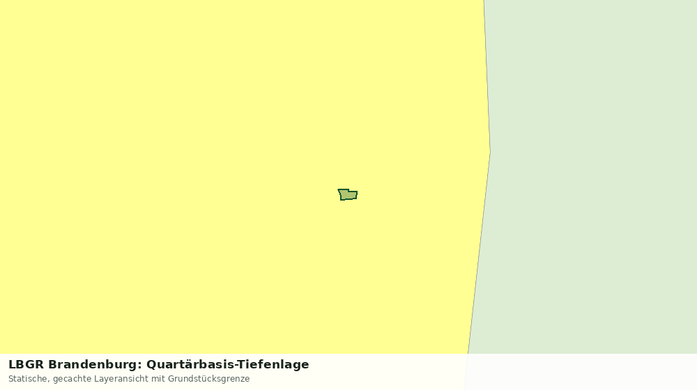 Statische Kartenansicht: LBGR Brandenburg: Quartärbasis-Tiefenlage