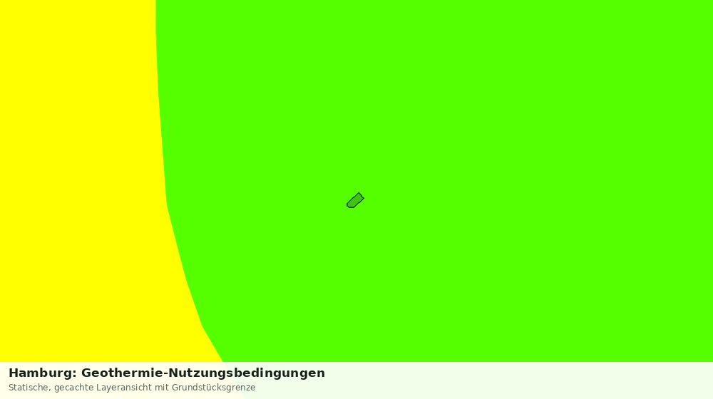 Statische Kartenansicht: Hamburg: Geothermie-Nutzungsbedingungen