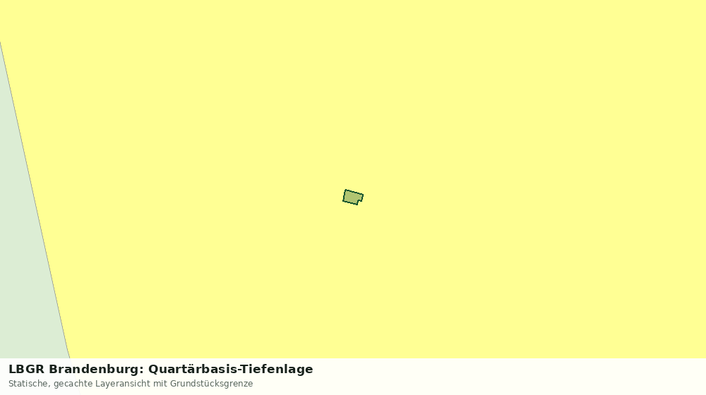Statische Kartenansicht: LBGR Brandenburg: Quartärbasis-Tiefenlage