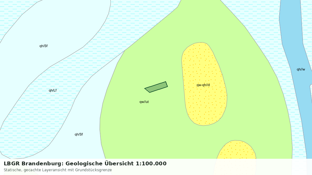 Statische Kartenansicht: LBGR Brandenburg: Geologische Übersicht 1:100.000