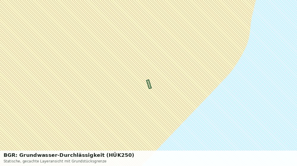 Statische Kartenansicht: BGR: Grundwasser-Durchlässigkeit (HÜK250)