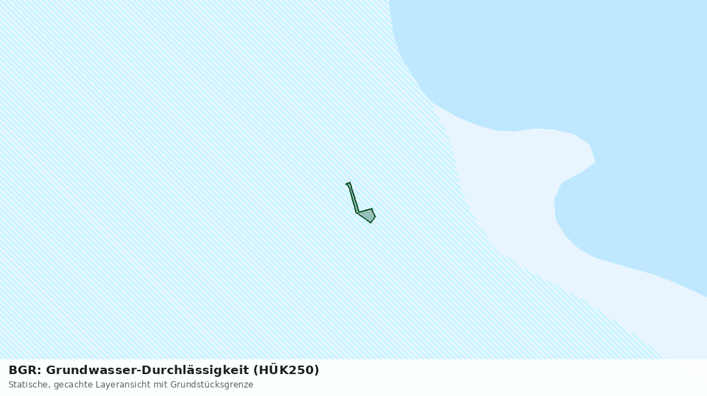 Statische Kartenansicht: BGR: Grundwasser-Durchlässigkeit (HÜK250)