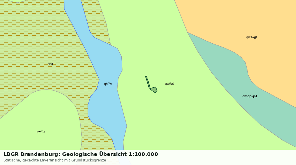 Statische Kartenansicht: LBGR Brandenburg: Geologische Übersicht 1:100.000