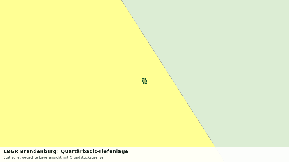 Statische Kartenansicht: LBGR Brandenburg: Quartärbasis-Tiefenlage