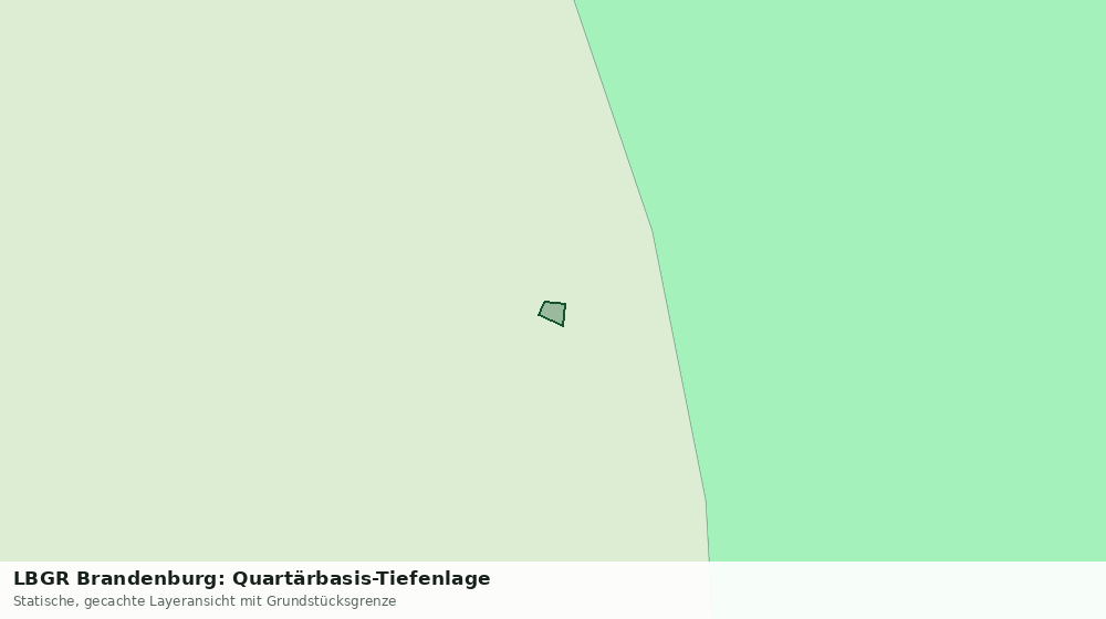 Statische Kartenansicht: LBGR Brandenburg: Quartärbasis-Tiefenlage