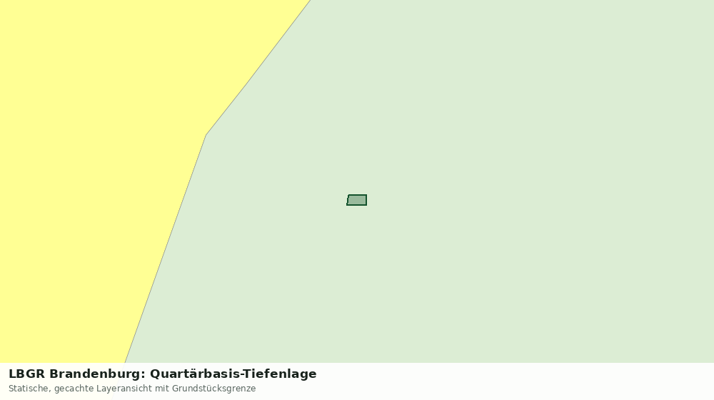 Statische Kartenansicht: LBGR Brandenburg: Quartärbasis-Tiefenlage