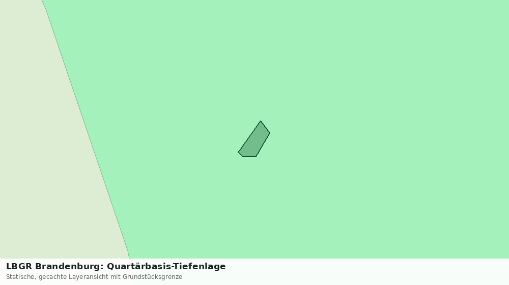 Statische Kartenansicht: LBGR Brandenburg: Quartärbasis-Tiefenlage