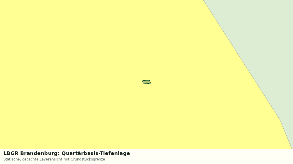 Statische Kartenansicht: LBGR Brandenburg: Quartärbasis-Tiefenlage