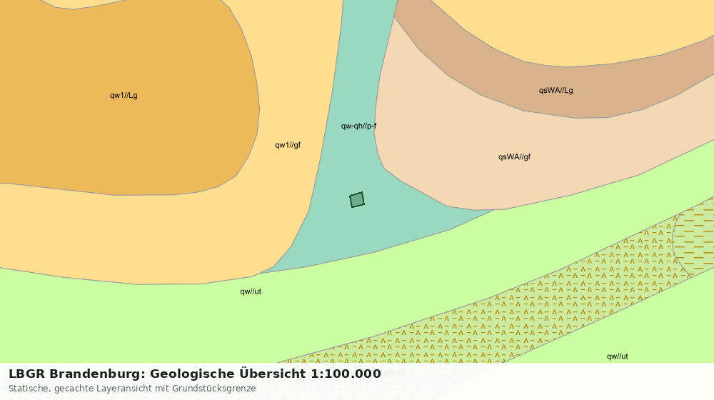 Statische Kartenansicht: LBGR Brandenburg: Geologische Übersicht 1:100.000