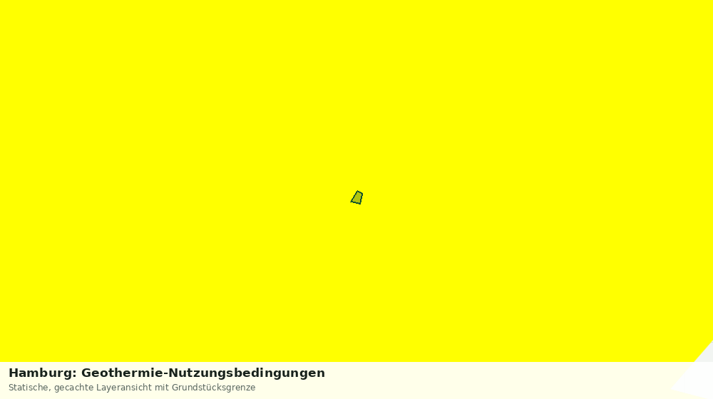 Statische Kartenansicht: Hamburg: Geothermie-Nutzungsbedingungen