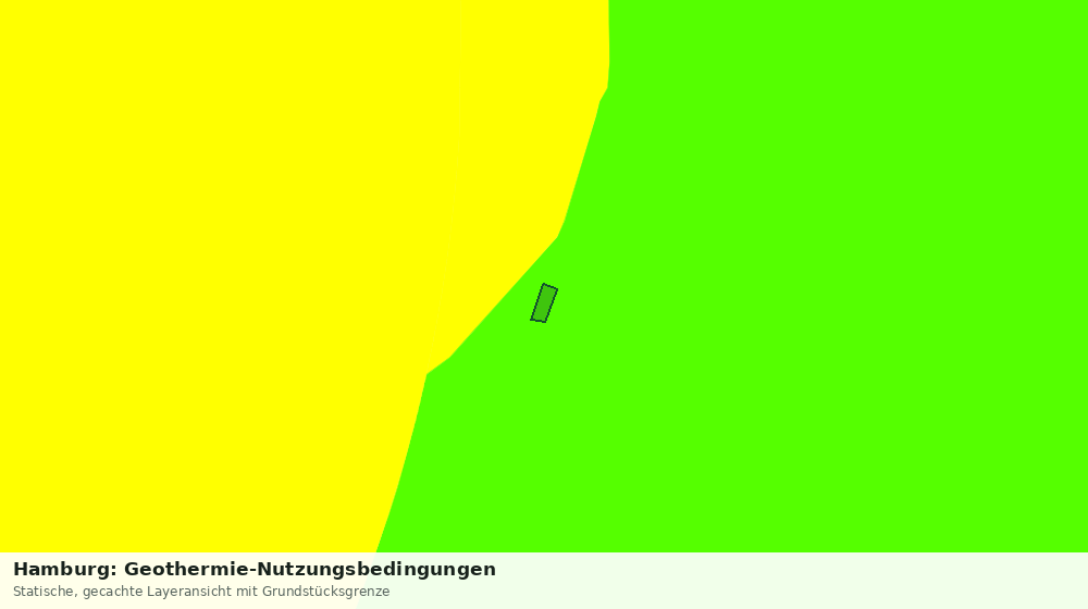 Statische Kartenansicht: Hamburg: Geothermie-Nutzungsbedingungen