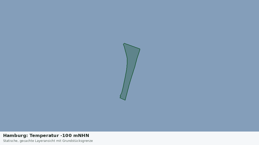 Statische Kartenansicht: Hamburg: Temperatur -100 mNHN