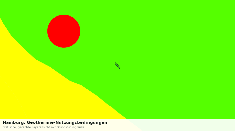 Statische Kartenansicht: Hamburg: Geothermie-Nutzungsbedingungen