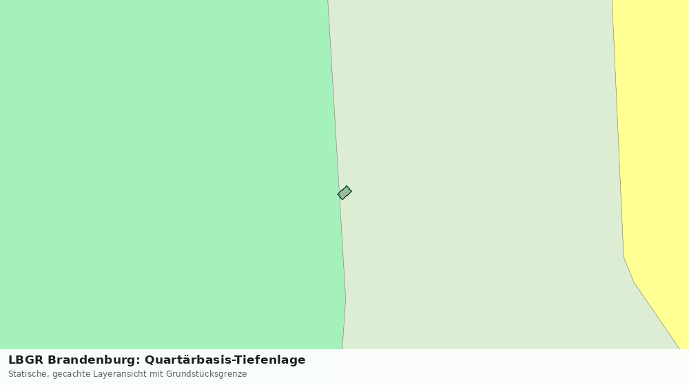 Statische Kartenansicht: LBGR Brandenburg: Quartärbasis-Tiefenlage