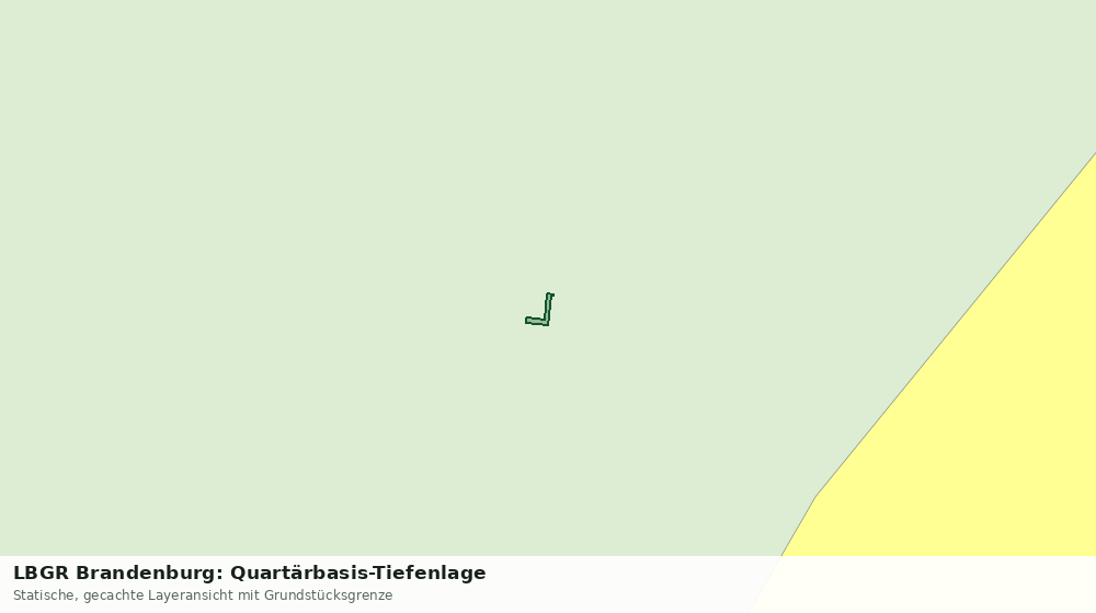 Statische Kartenansicht: LBGR Brandenburg: Quartärbasis-Tiefenlage