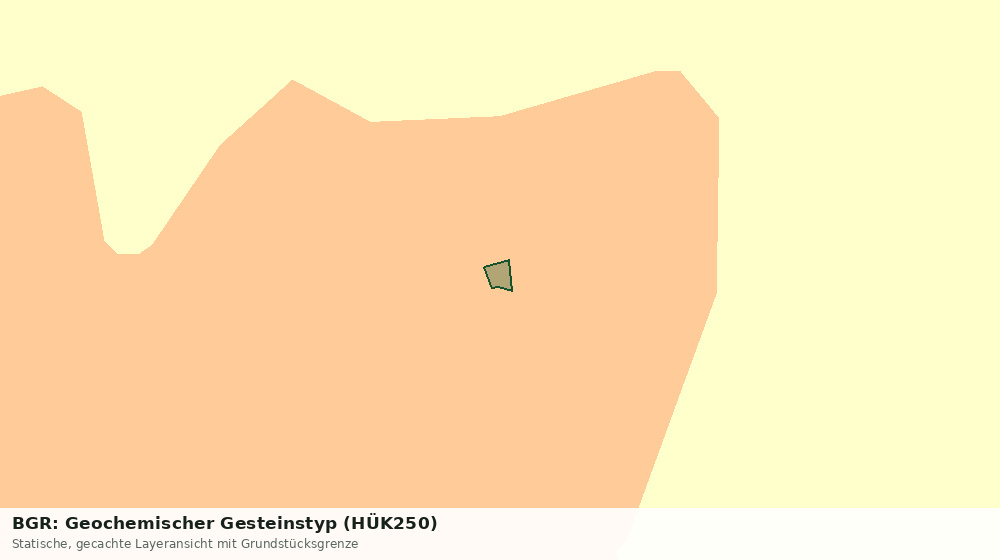 Statische Kartenansicht: BGR: Geochemischer Gesteinstyp (HÜK250)