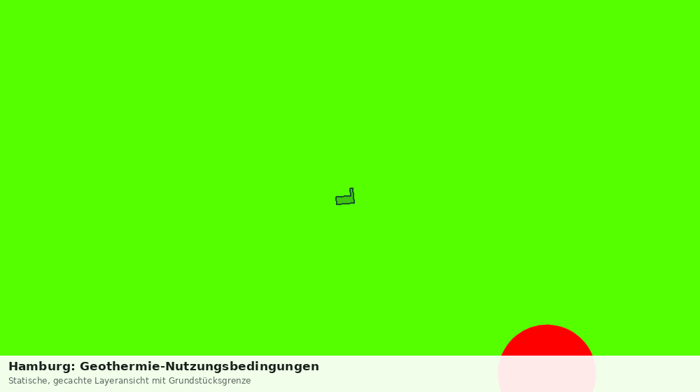 Statische Kartenansicht: Hamburg: Geothermie-Nutzungsbedingungen