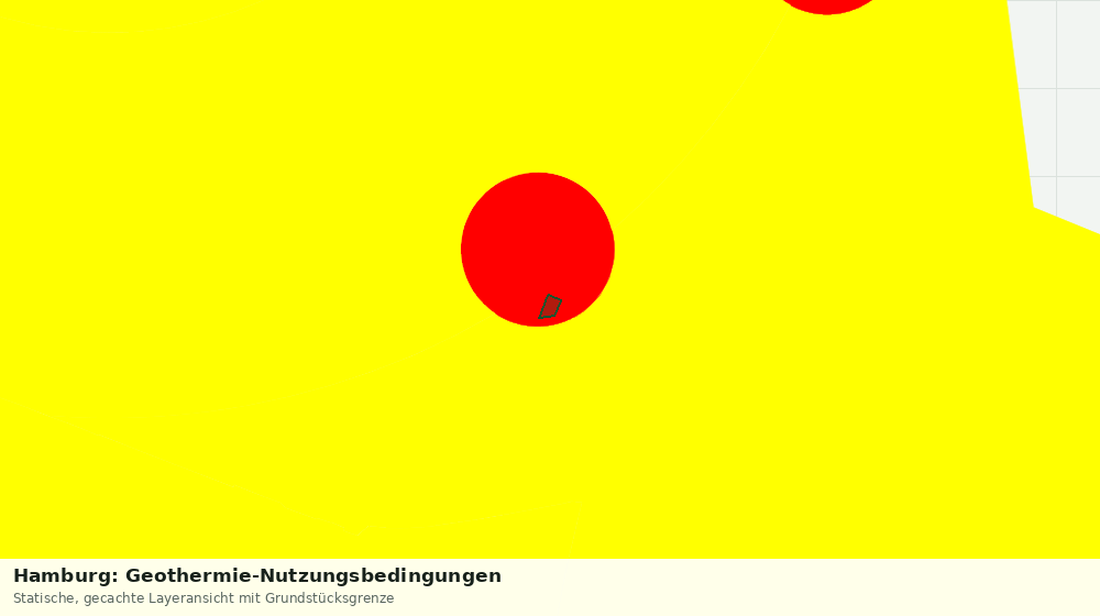Statische Kartenansicht: Hamburg: Geothermie-Nutzungsbedingungen