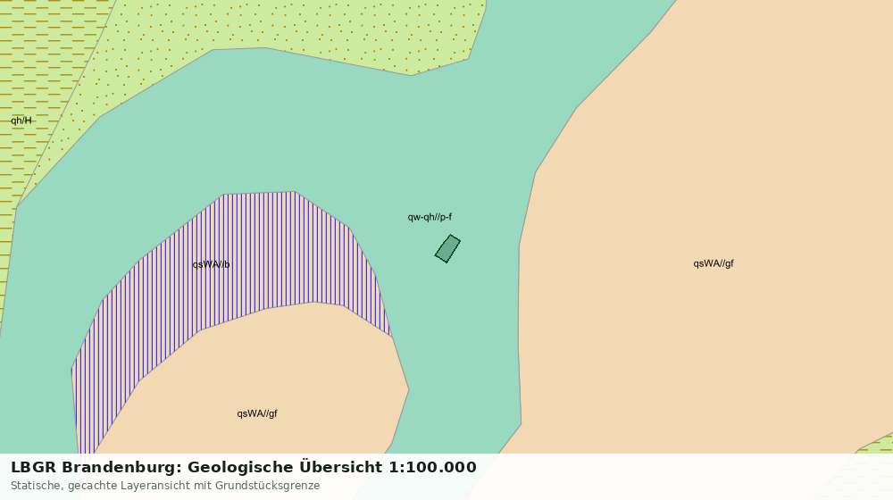 Statische Kartenansicht: LBGR Brandenburg: Geologische Übersicht 1:100.000