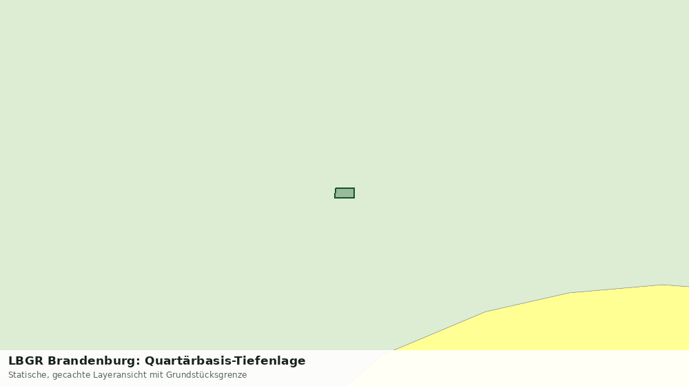 Statische Kartenansicht: LBGR Brandenburg: Quartärbasis-Tiefenlage