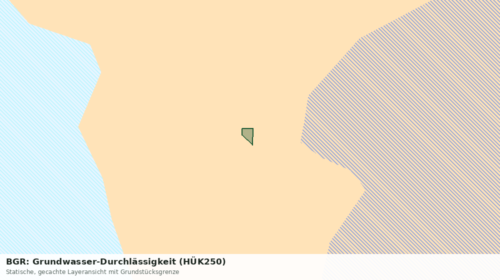 Statische Kartenansicht: BGR: Grundwasser-Durchlässigkeit (HÜK250)