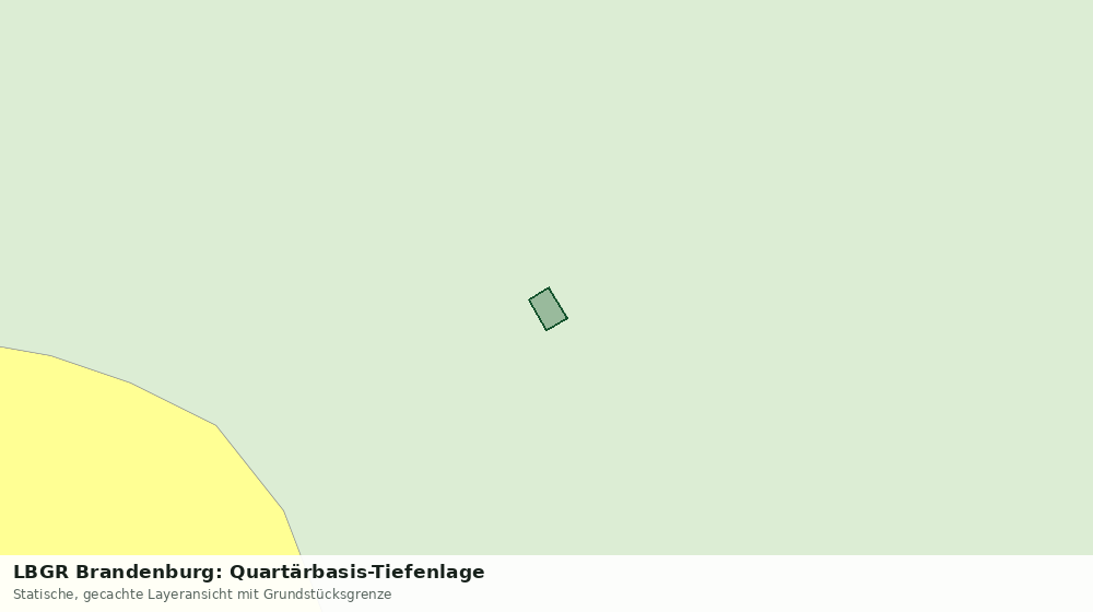 Statische Kartenansicht: LBGR Brandenburg: Quartärbasis-Tiefenlage