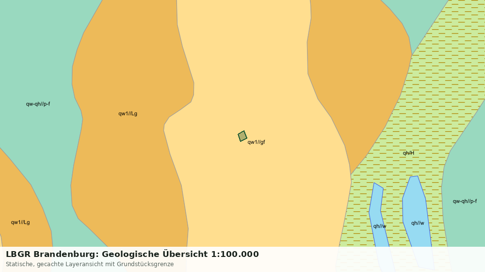 Statische Kartenansicht: LBGR Brandenburg: Geologische Übersicht 1:100.000