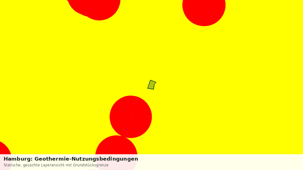 Statische Kartenansicht: Hamburg: Geothermie-Nutzungsbedingungen