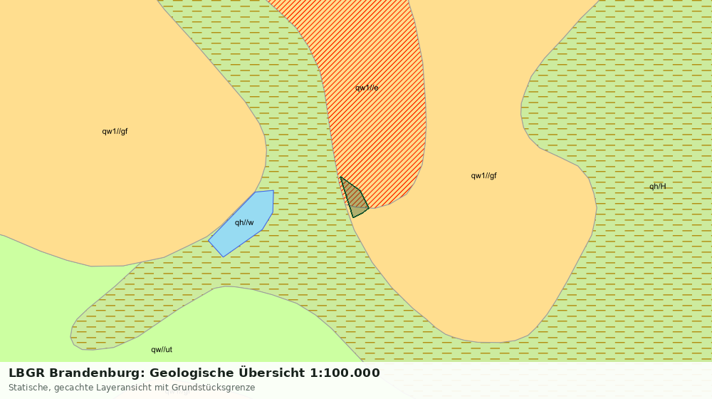 Statische Kartenansicht: LBGR Brandenburg: Geologische Übersicht 1:100.000
