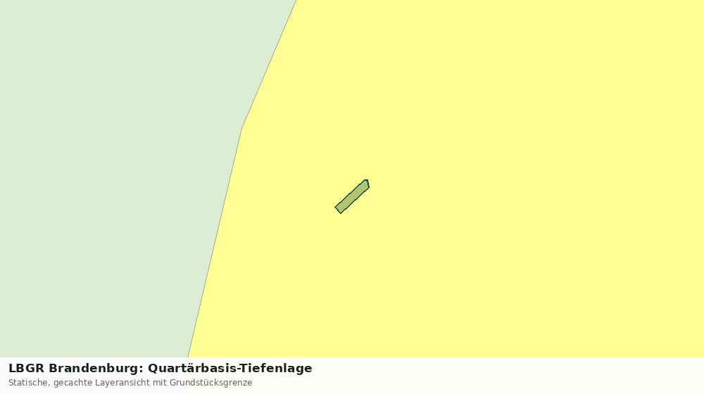 Statische Kartenansicht: LBGR Brandenburg: Quartärbasis-Tiefenlage