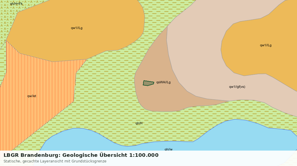 Statische Kartenansicht: LBGR Brandenburg: Geologische Übersicht 1:100.000