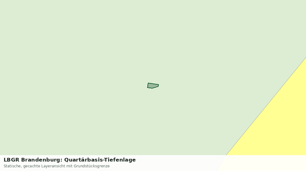 Statische Kartenansicht: LBGR Brandenburg: Quartärbasis-Tiefenlage