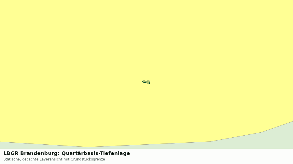 Statische Kartenansicht: LBGR Brandenburg: Quartärbasis-Tiefenlage