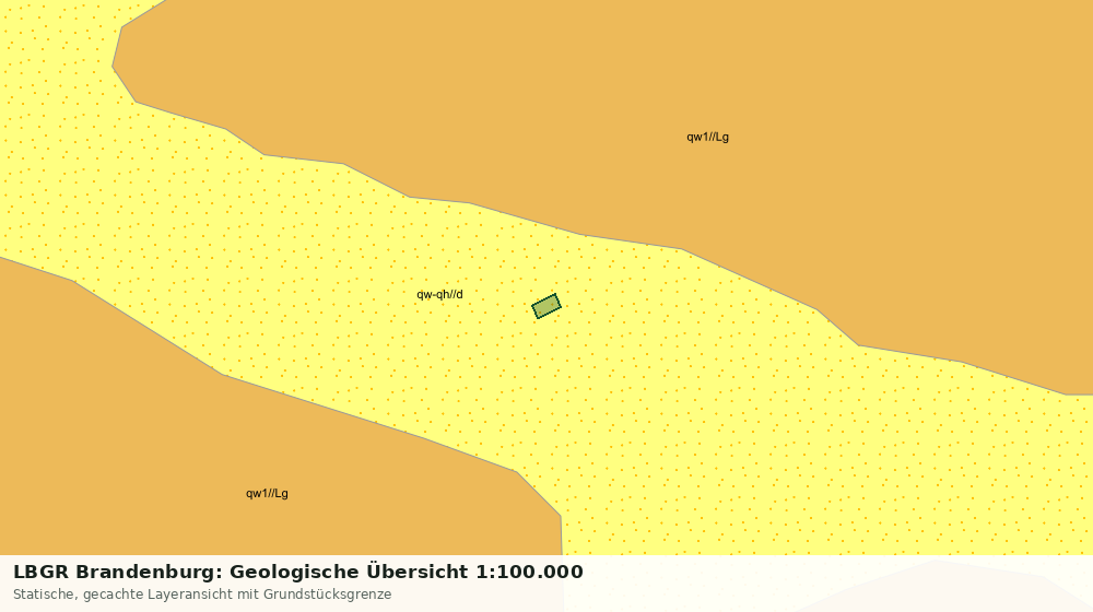 Statische Kartenansicht: LBGR Brandenburg: Geologische Übersicht 1:100.000