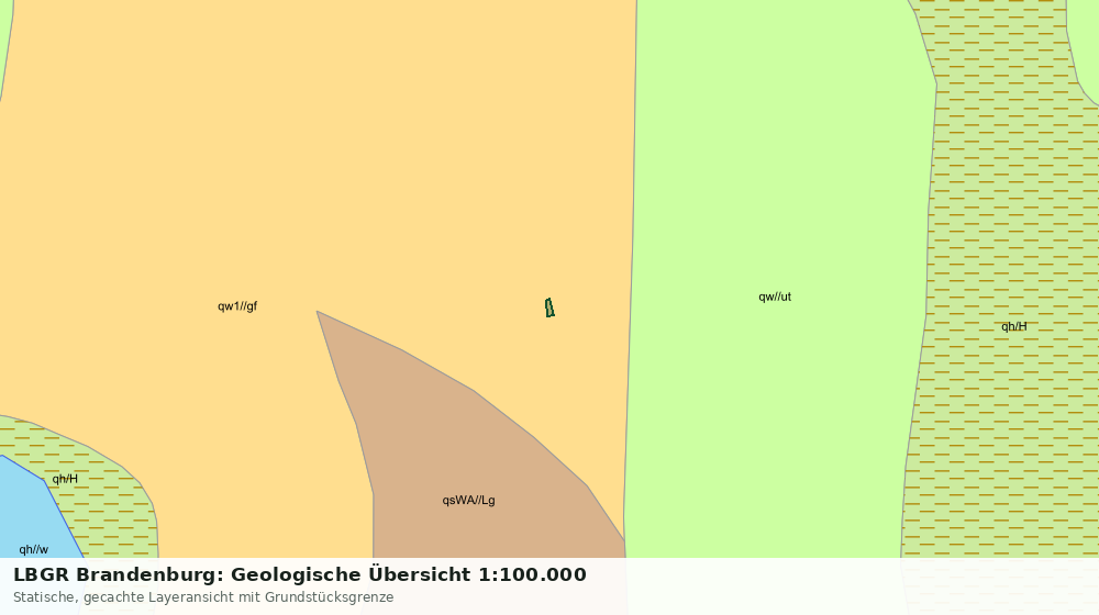 Statische Kartenansicht: LBGR Brandenburg: Geologische Übersicht 1:100.000